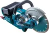 A cordless angle grinder with a diamond blade, shown against a white background. Voir les images du produit