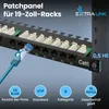 Extralink Patchpanel CAT6 UTP 24-Port 0,5U für 19" Produktbild-Vorschau 4