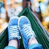 Tragbare Camping-Reise-Doppelhängematte mit Baumbefestigung Produktbild-Vorschau 5