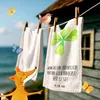 Mr. & Mrs. Panda Handtuch Blume Kleeblatt - Weiß - Produktbild-Vorschau 2
