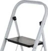 HOMESTYLING Kroky ocelové 3 schůdky bílé / černé Náhled obrázku produktu 2