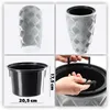 A collage showing different views and components of a planter pot. Podgląd zdjęcia produktu
