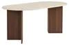 Skye Decor, Moderner Esstisch, Travertin & Walnuss, 180 x Produktbild-Vorschau 4