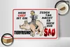 Holzschild Spruch 30x20cm Chef ist Tierfreund macht mich Produktbild-Vorschau 2