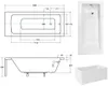 Aqua For You | Besco Badewanne Talia - 130 x 70 Cm - Produktbild-Vorschau 2