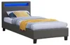 Polsterbett MANDALAY 90 x 200 cm grau - mit LED Beleuchtung Produktbild-Vorschau 6