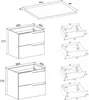 RODAN | Waschbeckenunterschrank - Weiß und Beige - 160 cm - Produktbild-Vorschau 7