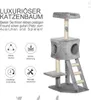 Drapak dla kota PawHut 120 cm z jaskinią, piłką do zabawy, Podgląd zdjęcia produktu 6