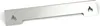 A silver metal aroma rail with flame symbols on each end, shown on a white background. Podgląd zdjęcia produktu
