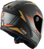 FC-Moto FF114B Casco Zeron, nero opaco/arancio, L Anteprima dell’immagine prodotto 5