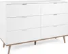 Commode Sideboard Blanc Bois Chambre à coucher Penderie Voir les images du produit 1