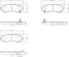 BREMBO Bremsbeläge Satz Hinten für NISSAN Titan (H61) P 56 Produktbild-Vorschau 4