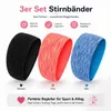 Sport Stirnband 3er Set Pink Blau Schwarz– rutschfest, Produktbild-Vorschau 3
