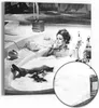 DEQORI Hybrid Leinwand Bild 50x50 cm 'Bad der Eleganz' Produktbild-Vorschau 1