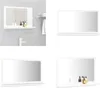 vidaXL Koupelnové zrcadlo bílé 60x10,5x37 cm Materiál na Náhled obrázku produktu 1