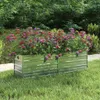 vidaXL Garten-Hochbeet 160x40x45 cm Verzinkter Stahl Silber Produktbild-Vorschau 2