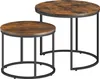 Table basse 2 pièces ronde table d'appoint design loft 2 en Voir les images du produit 2