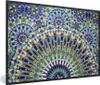 MuchoWow® Gerahmtes Poster Eine marokkanische Mosaikwand Produktbild-Vorschau 1