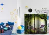 5-teiliger Doppelseitiger Vlies Paravent - Owlish Corner II Produktbild-Vorschau 5