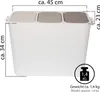 ONVAYA® Mülltrennsystem Ben | 27 Liter | Mülltrennung mit Produktbild-Vorschau 2