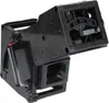 A black plastic coffee machine brewing unit, tilted and viewed from the front and side. Produktbild-Vorschau
