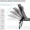 Sonnenliege klappbar Gartenliege mit Kopfkissen, Produktbild-Vorschau 4