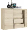 Komoda 140 cm zásuvky dveře skříňka FRAMIRE R-140-S4 sonoma Náhled obrázku produktu 4