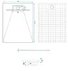 Rea Duschtasse Bazalt Carrara 90X120 White Produktbild-Vorschau 9