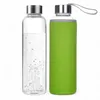 Trinkflasche aus Glas 550ml (Grün) Auslaufsichere Produktbild-Vorschau 1