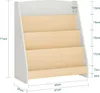 SoBuy Kinderregal KMB106-HG mit 3 Regalen, Maße 71x61x30 cm, weißes Gestell und Holzfarbene Fächern Náhľad obrázku produktu