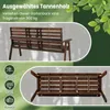 Panca da giardino COSTWAY con tavolino pieghevole, panca in Anteprima dell’immagine prodotto 4