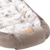 Happy Jungle & Latte Velvet Baby nest Kokon XXL Produktbild-Vorschau 2