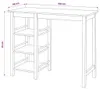 vidaXL Bar Set 3 Stück MDF Weiß Produktbild-Vorschau 8