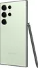 A light green Samsung Galaxy S24 Ultra smartphone with its stylus attached. Voir les images du produit