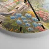 Wanduhr - Rund - Glasuhr - Garten Blumen Sommer - 30x30cm - Produktbild-Vorschau 5