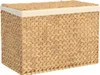 vidaXL Wäschekorb mit 3 Fächern 75x42,5x52 cm Produktbild-Vorschau 3