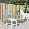 vidaXL Sonnenliege Weiß Kunststoff Produktbild-Vorschau 2