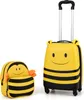 COSTWAY 2tlg Kinderkoffer + Rucksack, 12”+16” Kindertrolley Produktbild-Vorschau 1