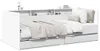 vidaXL Denní postel se zásuvkami bez matrace Bílá 90x190 cm Náhled obrázku produktu 1
