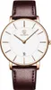 Herren Uhr Flache Analog Quarz Datumsanzeiger Klassisch Produktbild-Vorschau 1