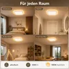 24W LED Deckenleuchte mit Nachtlicht 3200LM - 1800K Produktbild-Vorschau 8
