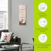 ARTland Glas Wanduhr Funkuhr - schwarzer Zeiger Cappuccino Produktbild-Vorschau 3