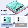 Close-up marketing image showing a phone case with a slider camera cover. Produktbild-Vorschau