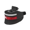 M-Wave Borsa da sella 1Tilburg L,8 litri nero/rosso Anteprima dell’immagine prodotto 2