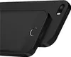 A close-up shot of a black smartphone case, showing the back and side details. Produktbild-Vorschau