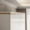 Kleiderschrank AURORA 4D in Weiß mit goldenen Chromgriffen Produktbild-Vorschau 2