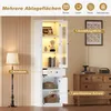 Hochschrank Vitrine, Standvitrine mit 2 Türen, 1 Schublade Produktbild-Vorschau 10