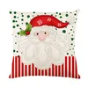 4x Weihnachten Deko Kissenbezüge 45x45 cm, Rot Weiches Produktbild-Vorschau 2
