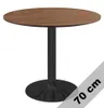 Runder Esstisch VICTORY 70 cm – BROWN, moderner Küchentisch Produktbild-Vorschau 3