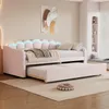 okwish Schlafsofa Daybett 90x200cm mit Ausziehbarem Produktbild-Vorschau 2